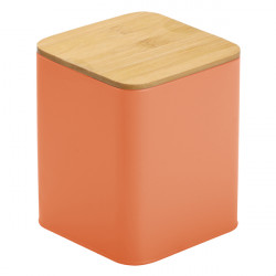 Caja Metal Tapa Bambu 16,9x14,1