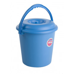 Cubo Basura C/tapa Azul 23 L