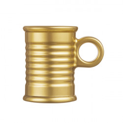 Taza Cafe Vidrio Conserve Oro 9 Cl