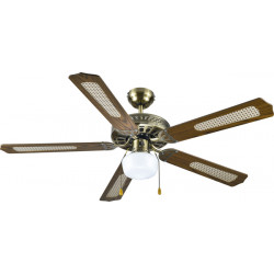 Ventilador Techo C/luz 5 Aspas 132 Cm