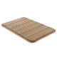 Alfombra BaÑo Microfibra Beige 60x40 Cm