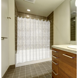 Cortina BaÑo Pvc Caldea Blanca 180x200 Cm