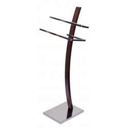 Toallero Pie Cromo-wengue