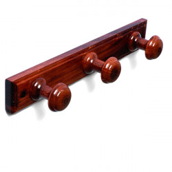 Percha Madera 3 P. Red. Sapeli