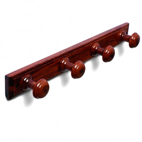 Percha Madera 4 P. Red. Sapeli