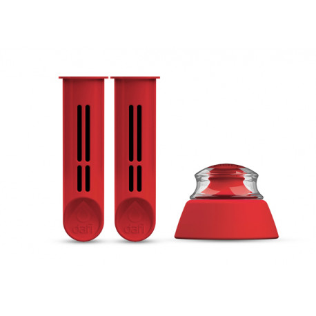 Filtro Botella Set2 +boquilla Rojo