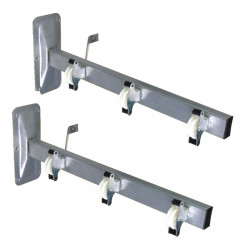 Tendedor Pared Inox. C/poleas 46 Cm