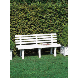 Banco Jardin Resina Bco 147x49 Cm