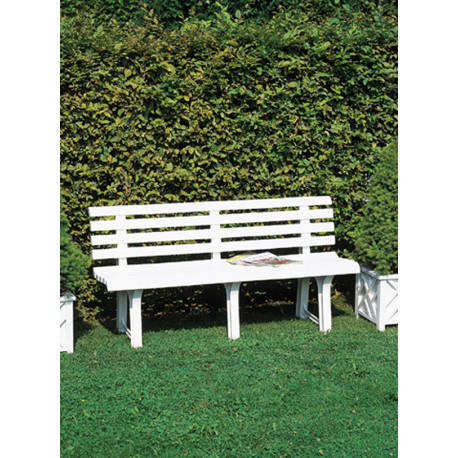 Banco Jardin Resina Bco 147x49 Cm