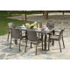 Mesa Jardin Rattan Elegante 150x90x72c