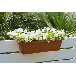 Jardinera+soporte Chocolate 60 Cm