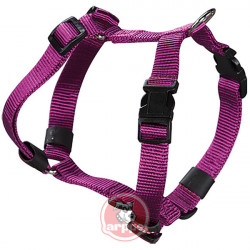 Arnes Perro Nylon Morado 33-45 Cm