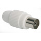 Conector Hembra Recto Cable Tv