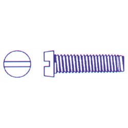 Tornillo Din84 C/cil Ranurado M3x10