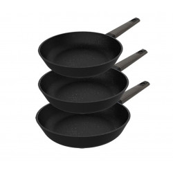 Sarten Coc 18-22-26cm Ant.teflon Ind Al/fu Ne Polka Excellen