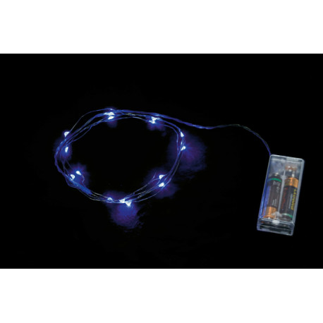 Hilo Luminoso 10led Azul 1 M