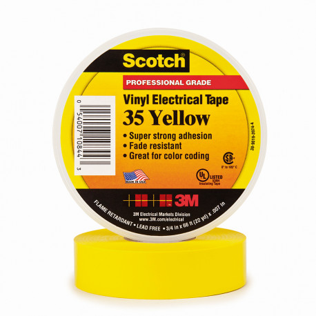 Cinta Aislante Scotch® 35 Amarillo