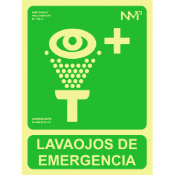 SeÑal 224x300mm Pvc Lumi Lavaojos De Emergencia Rd14109