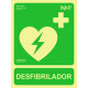 SeÑal 224x300mm Pvc Lumi Desfibrilador Dea Rd14112