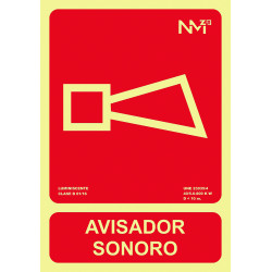 SeÑal 210x300mm Pvc Lumi Avisador Sonoro Rd00121