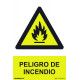 SeÑal 210x300mm Pvc Peligro De Incendio Rd30000