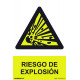 SeÑal 210x300mm Pvc Riesgo De ExplosiÓn Rd30001