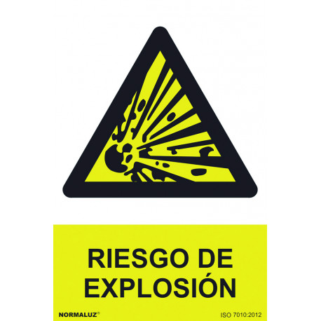 SeÑal 210x300mm Pvc Riesgo De ExplosiÓn Rd30001