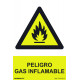 SeÑal 210x300mm Pvc Peligro Gas Inflamable Rd30021