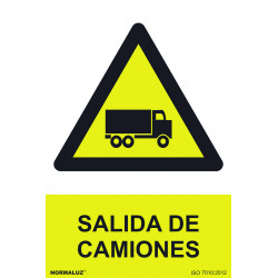 SeÑal 210x300mm Pvc Salida De Camiones Rd30023