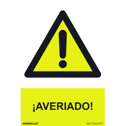SeÑal 210x300mm Pvc Averiado Rd30044