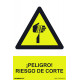 SeÑal 210x300mm Pvc Peligro Riesgo De Corte Rd30066