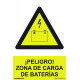 SeÑal 210x300mm Pvc Peligro, Zona Cargas BaterÍas Rd30075