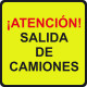 SeÑal Vial 500x500mm Metalica Salida De Camiones V10034