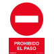 SeÑal 210x300mm Pvc Prohibido El Paso Rd40017