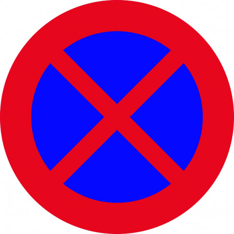 SeÑal Vial 700x700mm Metalica Prohib Parar/estacionar V10022
