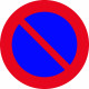 SeÑal Vial 700x700mm Metalica Prohibido Estacionar V10041