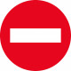 SeÑal Vial 700x700mm Metalica DirecciÓn Prohibida V10060