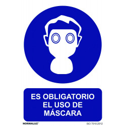 SeÑal 210x300mm Pvc Uso Obligatorio  MÁscara Rd20007