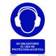 SeÑal 210x300mm Pvc Uso Obligatorio  ProtecciÓn AcÚs Rd20015