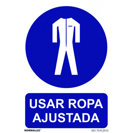 SeÑal 210x300mm Pvc Uso Obligatorio  Ropa Ajustada Rd20025