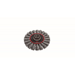 Cepillo Disco Hs Trenzado Acero Gris M14 Ø115mm Hsr0115km14