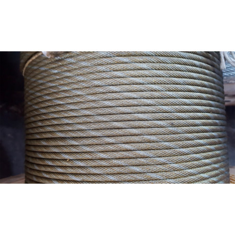 Cable Acero Galvanizado 19x7+0  Ø 7mm 100m