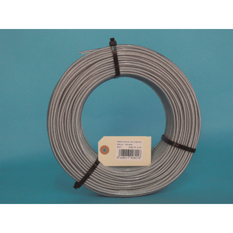 Cable Acero Galva Plastif 6x19+1  Ø 7x9mm 100m