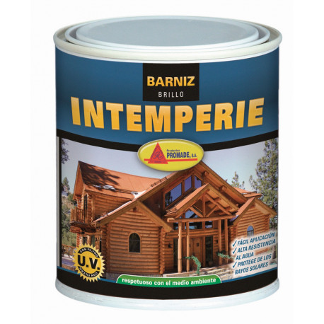 Barniz Madera Intemperie Brillo 750 Ml Abeb104 Promade