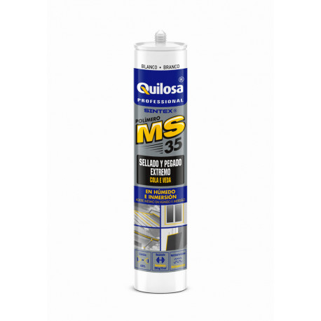 Adhesivo Sella Polim Blanco Sintex Ms-35 Quilosa 300ml 61325