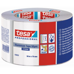 Tesa® Cinta De Aluminio Fuerte 50 Micras Con Protector 50 M