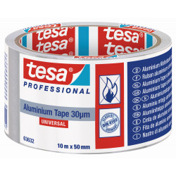 Tesa® Cinta De Aluminio Universal 30 Micras 10 M  X 50 Mm