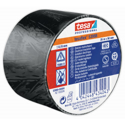 Tesaflex® 53988 Cinta Aislante Certificada Negra 25 M X 50 M