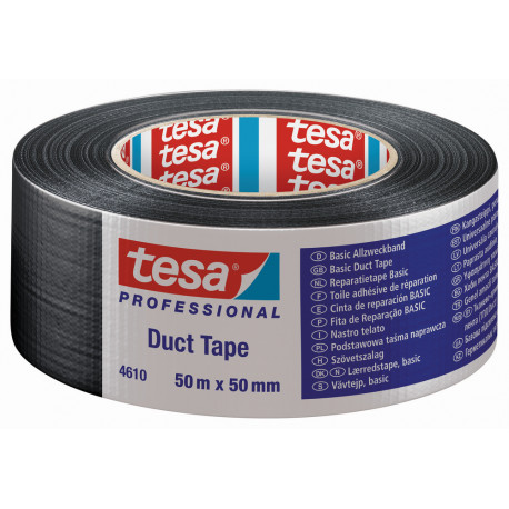 Tesa® 4610 Cinta Americana BÁsica Negra 50 M X 50 Mm