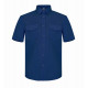 Camisa Tergal M/corta Azul 38 P29am38